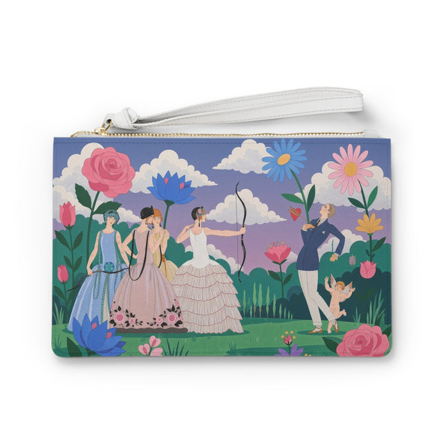 🏹🌸 Cupid’s Arrow Clutch Bag – Art Deco Garden Romance