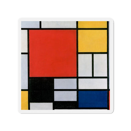 Composition with Red, Yellow, Blue, and Black by Piet Mondrian Die-Cut Magnets (5 Sizes)