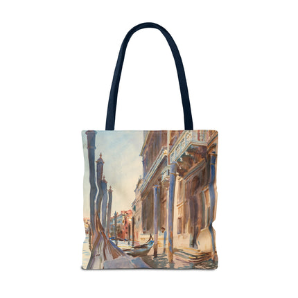 Gondola Moorings on the Grand Canal by John Singer Sargent Tote Bag (AOP)