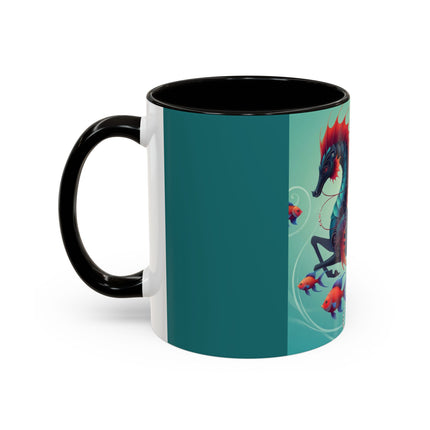 Mermaid & Sea Dragon Mug – Ocean Guardian & Mythic Beauty