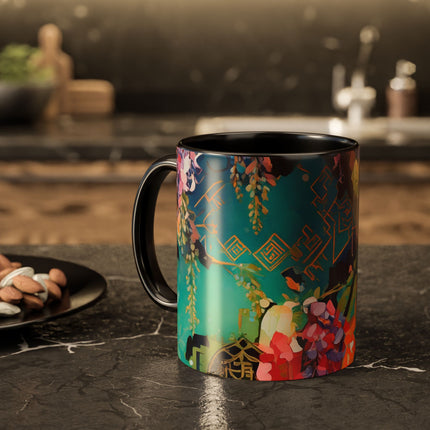 Golden Wisteria Symphony Colorful Mugs (11oz, 15oz)