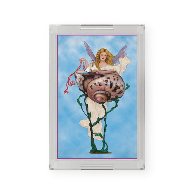 Enchanting Serenity Acrylic Serving Tray