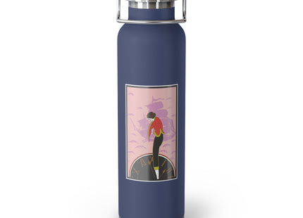Woman Waiting for her Beloved at 1:59 by Kobayashi Kaichi Copper Vacuum Insulated Bottle, 22oz