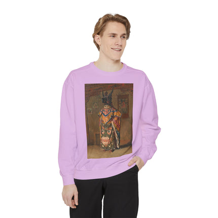 A Buddhist Lama by Vasily Vereshchagin Garment-Dyed Sweatshirt