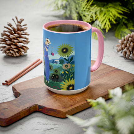 The Secret Language Of Flowers Colorful Mugs – Art Deco Botanical Elegance