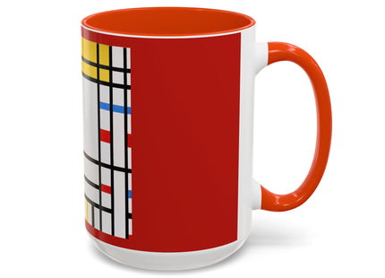 Place de la Concorde by Piet Mondrian Colorful Mugs (11oz, 15oz)