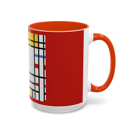 Place de la Concorde by Piet Mondrian Colorful Mugs (11oz, 15oz)