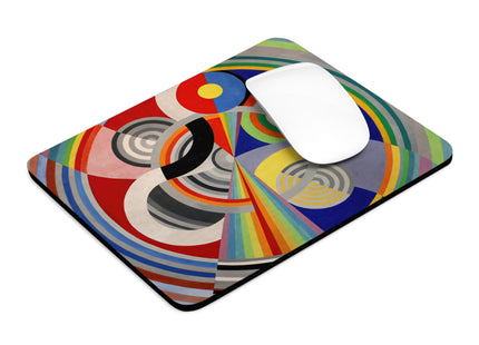 Rythme No. 1 by Robert Delaunay Mouse Pad, Round and Rectangle