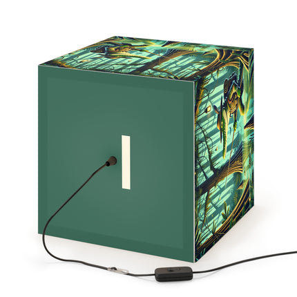 🌿🐊 The Swamp Stalker Light Cube Lamp – Stealthy Predator & Misty Mystery