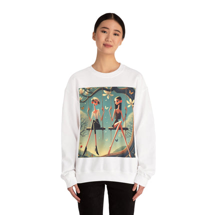 Whispers on the Spring Swing Heavy Blend™ Crewneck Sweatshirt