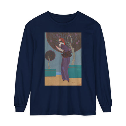 Les Lucioles by Charles Martin Garment-dyed Long Sleeve T-Shirt