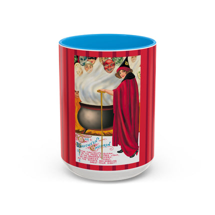 The Hallowe'en Cauldron In the Firelight's Gleam Colorful Mugs (11oz, 15oz)