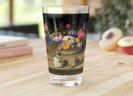 Flower Still Life by Ambrosius Bosschaert Glass, 16oz