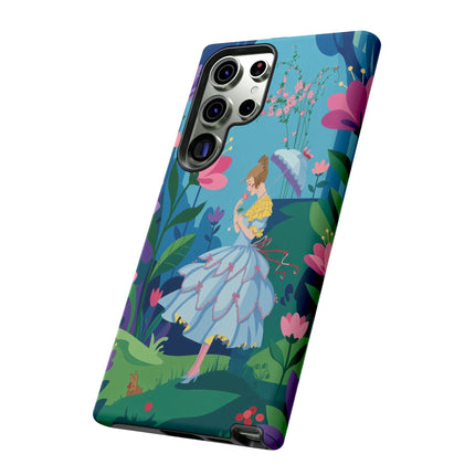 🌸☂️ A Stroll Through The Enchanted Forest Phone Case – Art Deco Floral Fantasy
