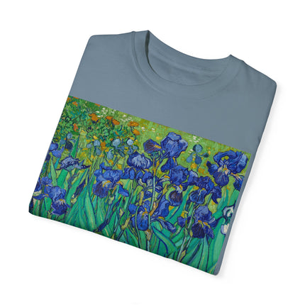 Irises by Van Gogh Unisex Garment-Dyed T-shirt