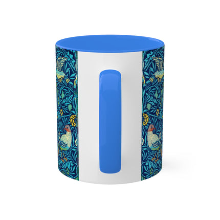 Bird by William Morris Colorful Mugs, 11oz