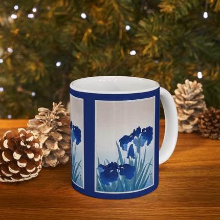 Irises by Ohara Koson Ceramic Mug 11oz