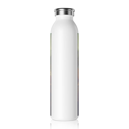 Mona Lisa by Leonardo da Vinci Slim Water Bottle