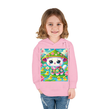 Lily Pond Stroll Toddler Pullover Fleece Hoodie