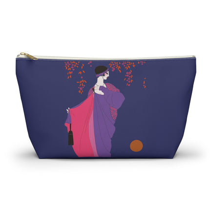 Crimson Shawl Geisha Cosmetic Bag – Elegant Mystery & Vibrant Grace