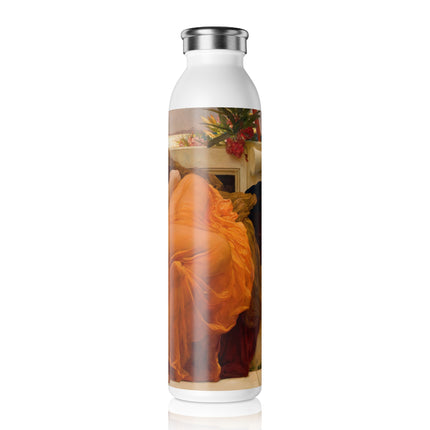 Flaming June by Frederic Leighton Slim Water Bottle