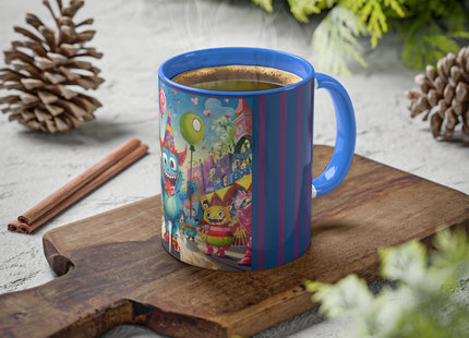 Monster Parade Madness Colorful Mugs, 11oz