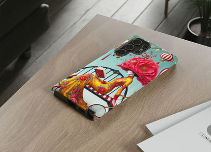 Reading In A Painted Garden Phone Cases