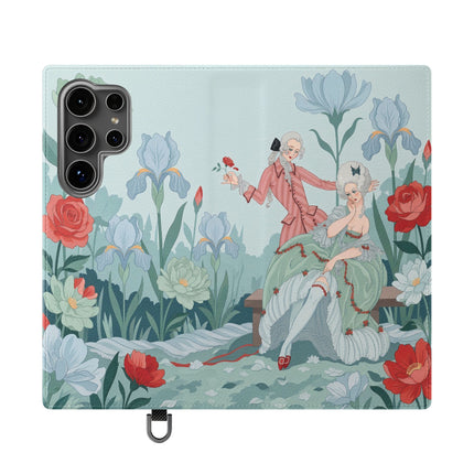 🌹💌 The Secret Rose Garden Courtship Flip Case – Art Deco Floral Romance