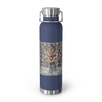 Rank Badge with Dragon with Deer Hooves Copper Vacuum Insulated Bottle, 22oz