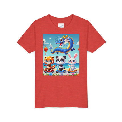 Seaside Scooter Friends Youth Short Sleeve Tee