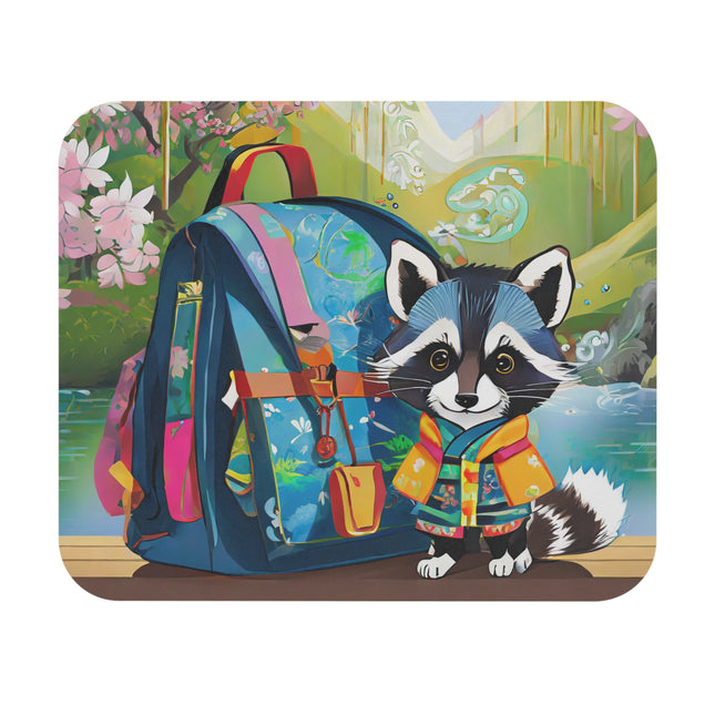 Baby Racoon Mouse Pad, Rectangle