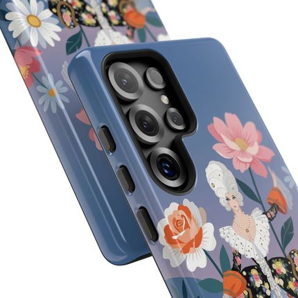 🌸🎀 The Grand Floral Promenade Phone Case – Art Deco Fashion Fantasy