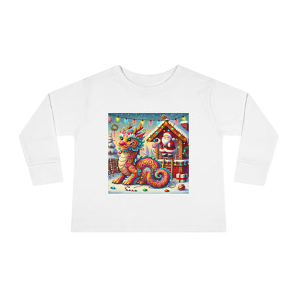 The Playful Dragon's Christmas Toddler Long Sleeve Tee