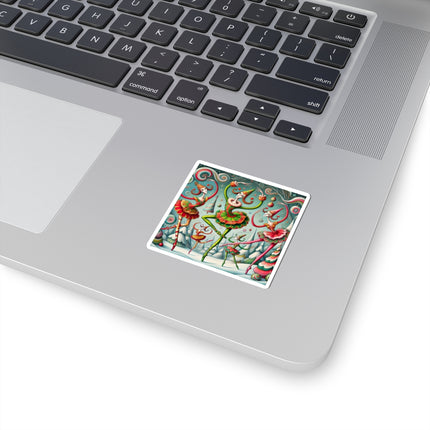 Christmas Ballet of the Absurd Kiss-Cut Stickers (4 Sizes)