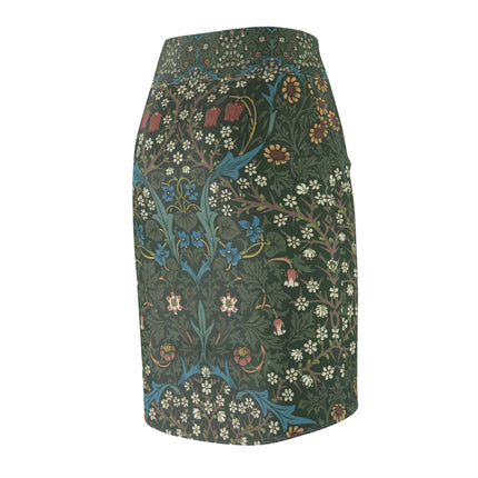 Blackthorn by William Morris Women's Pencil Skirt (AOP)