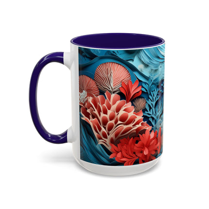 Enchanting Underwater Scene Colorful Mugs (11oz, 15oz)