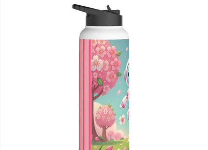 Sakura Sentinel Stainless Steel Water Bottle, Standard Lid