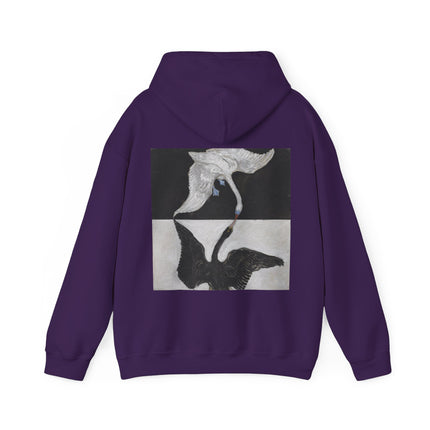 The Swan by Hilma af Klint Heavy Blend™ Hooded Sweatshirt
