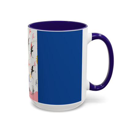 Flight of the Songbirds Colorful Mugs – Theatrical Whimsy & Colorful Harmony