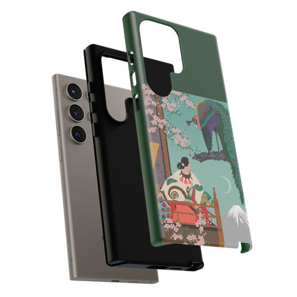 Peacock Garden Phone Case – Japanese Elegance & Timeless Beauty