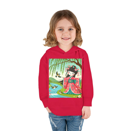 Sparrow Dance Geisha Fairy Toddler Pullover Fleece Hoodie