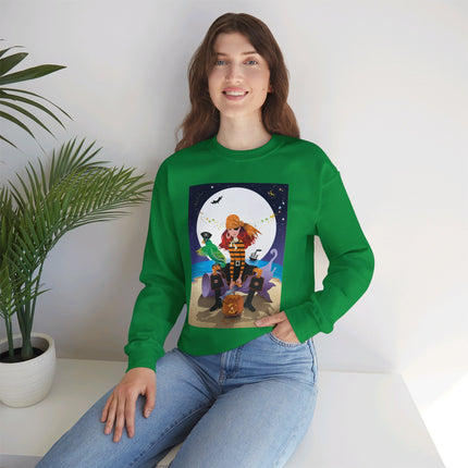 Moonlit Pirate Halloween Unisex Heavy Blend™ Crewneck Sweatshirt
