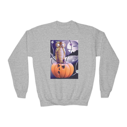 The Startled Pumpkin Youth Crewneck Sweatshirt