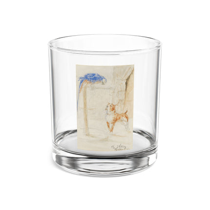 Perroquet et Chien by Henri de Toulouse-Lautrec Rocks Glass, 10oz