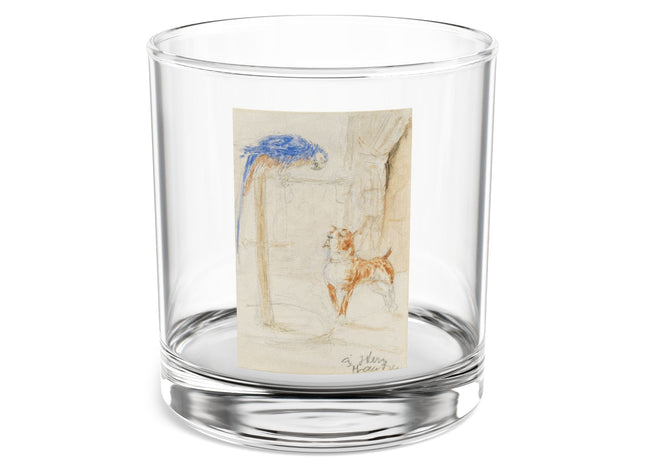 Perroquet et Chien by Henri de Toulouse-Lautrec Rocks Glass, 10oz