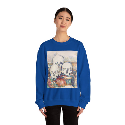 The Three Skulls by Paul Cézanne Unisex Heavy Blend™ Crewneck Sweatshirt