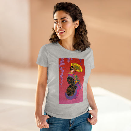Enchanting Geisha Women's Midweight Cotton Tee