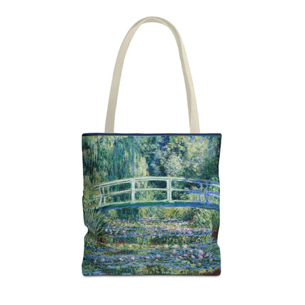 Water Lilies and Japanese Bridge by Claude Monet Tote Bag (AOP)