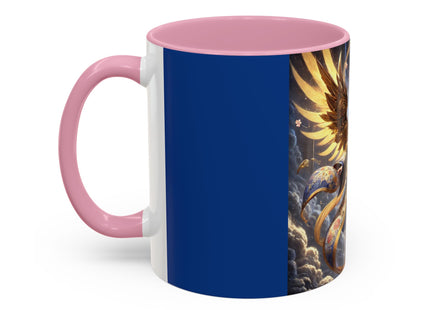 Valkyrie Descending Through Storm Colorful Mugs (11oz, 15oz)