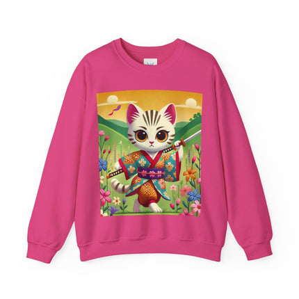 Samurai Kitten Unisex Heavy Blend™ Crewneck Sweatshirt